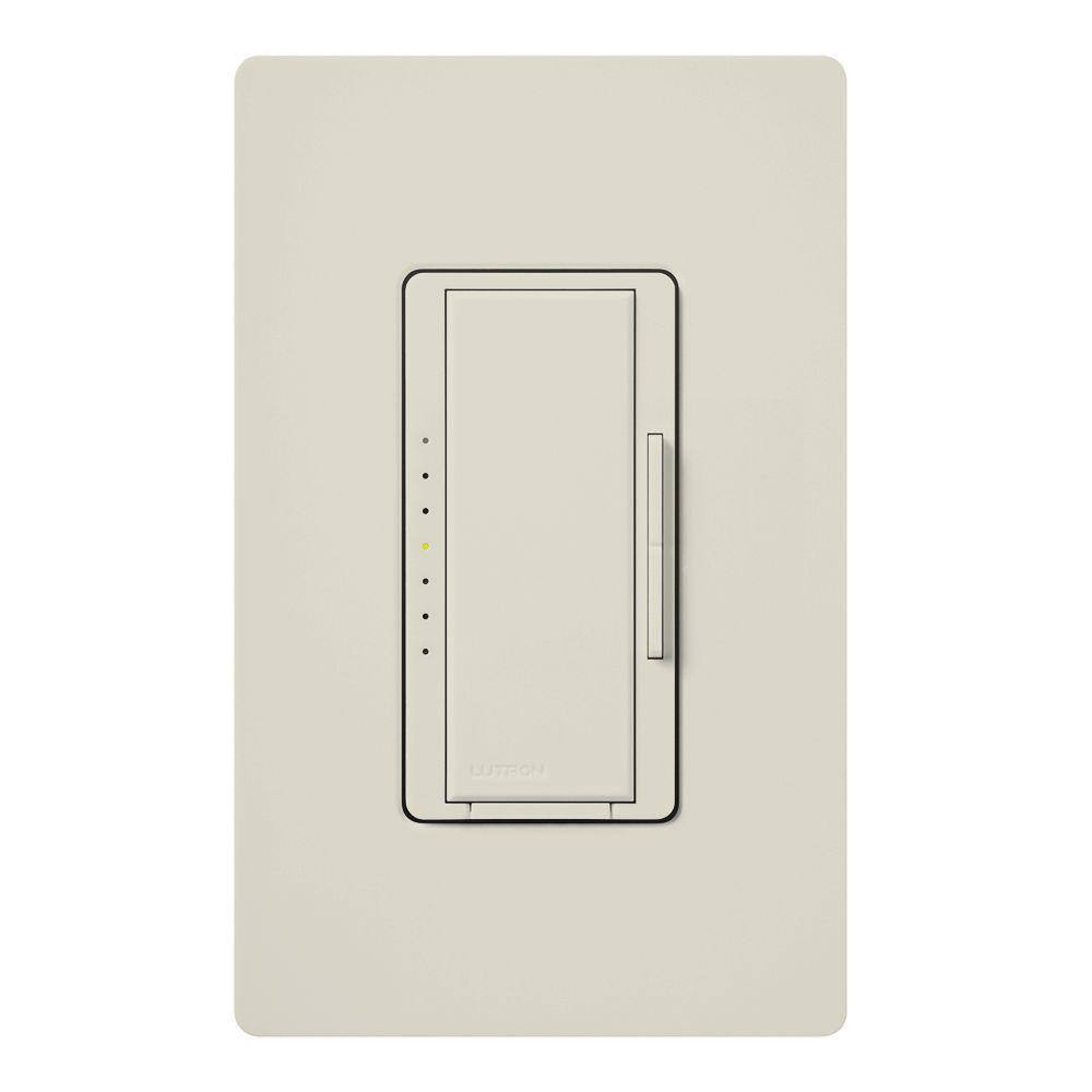 Lutron Maestro Dimmer Switch for Incandescent Bulbs 1000-Watt Single-Pole3-WayMulti-Location Light Almond (MA-1000-LA) MA-1000-LA