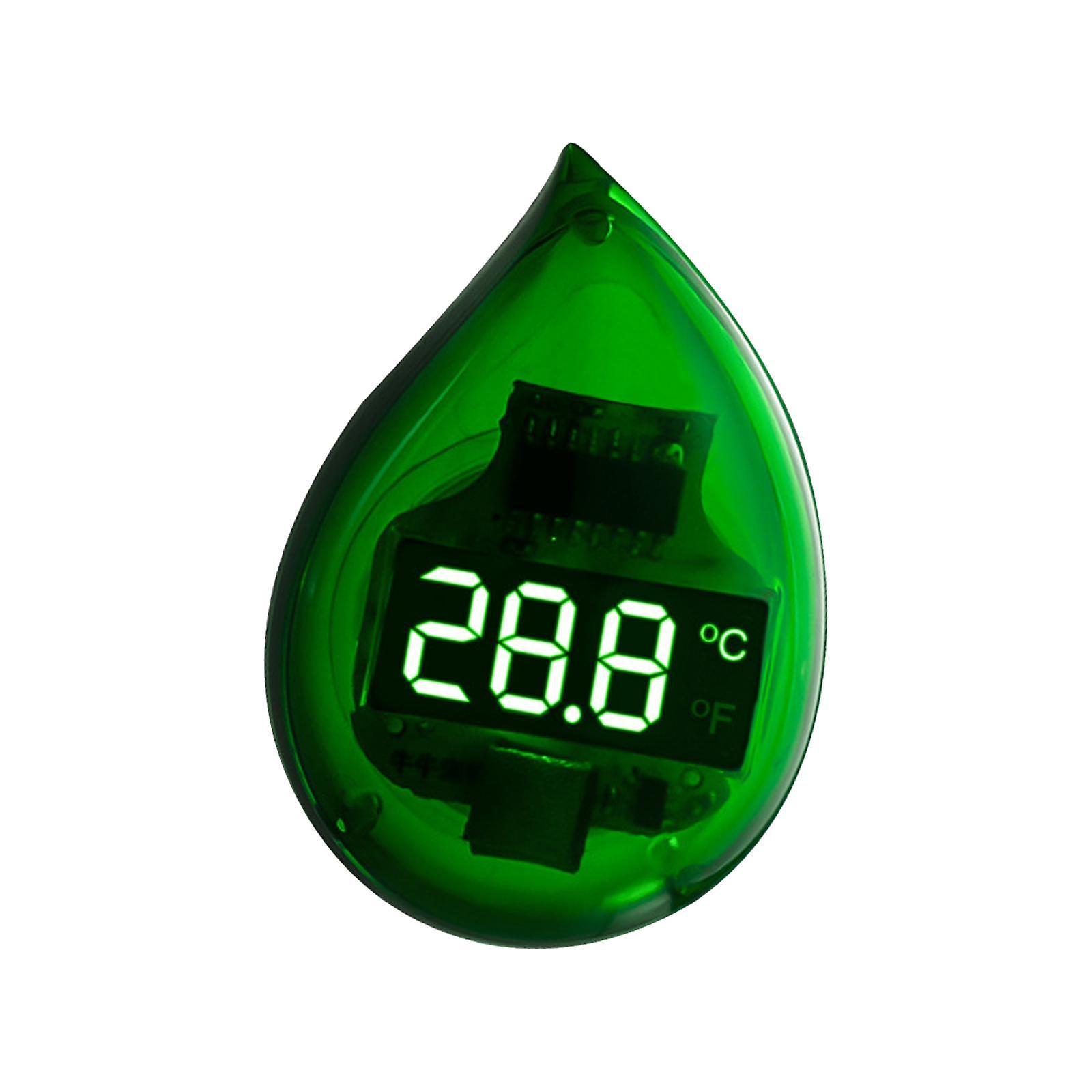 Aquarium Thermometer Stick On Led Display Fish Tank Thermometer Easy To Read Green