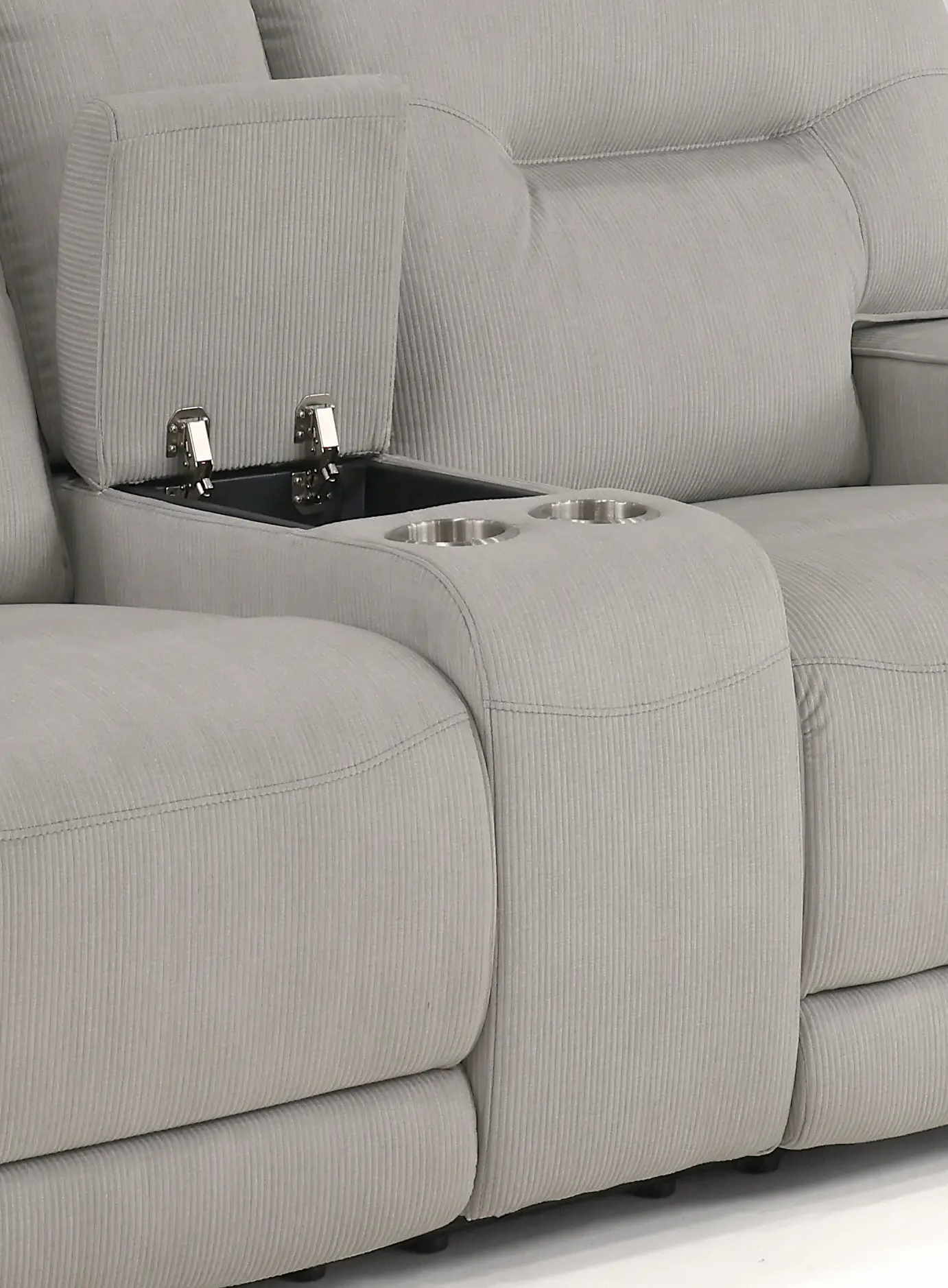 Stanza Sterling Gray Power Reclining Loveseat