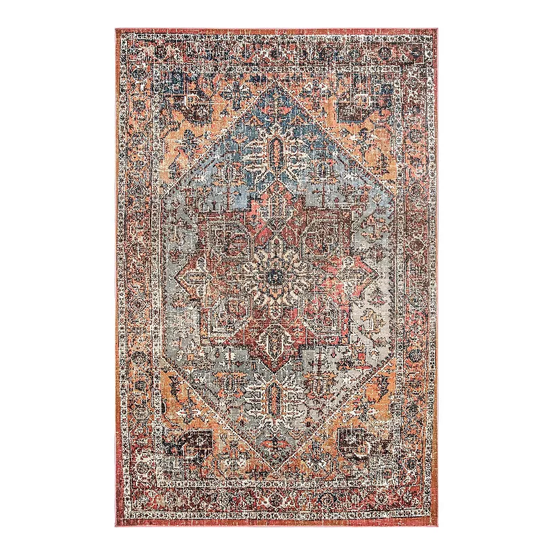 nuLOOM Traditional Amber Medallion Area Rug