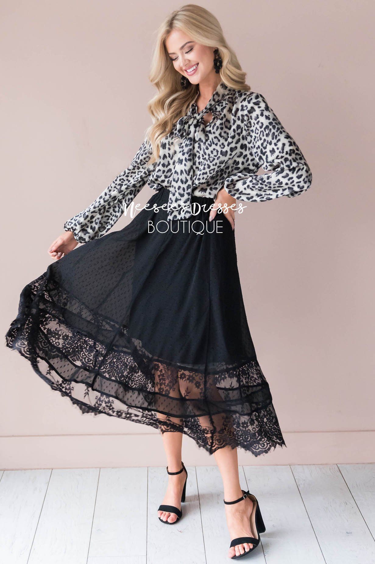 Sheer Joy Lace Skirt