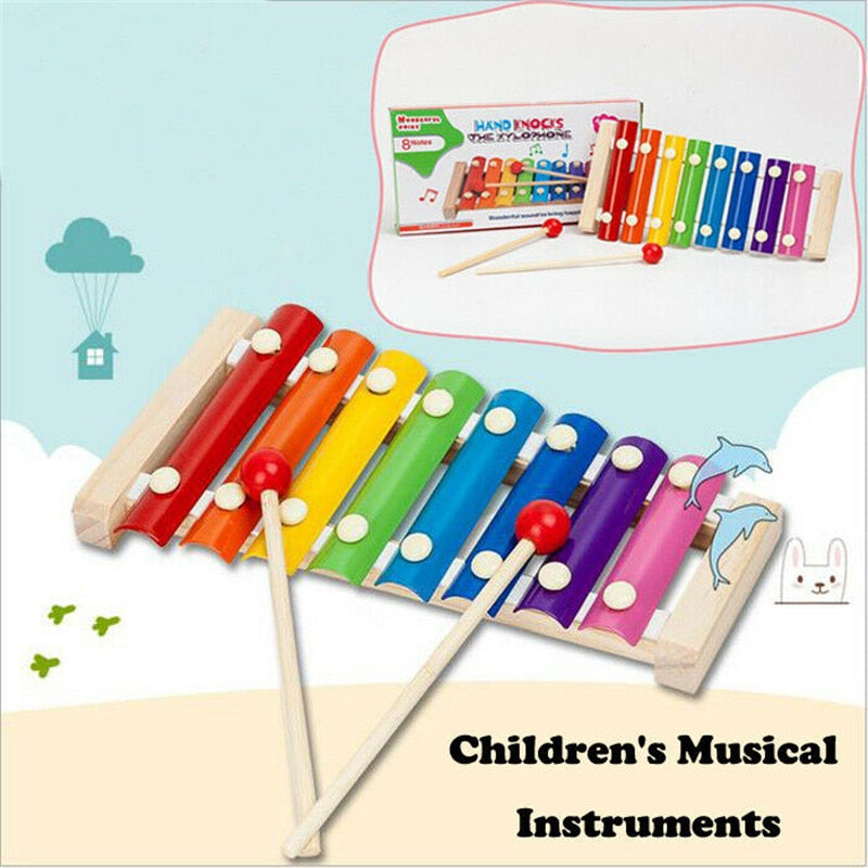 Toddler Kids Toys Children Musical Instruments Xylophone Educational Early Learning Wooden Toy