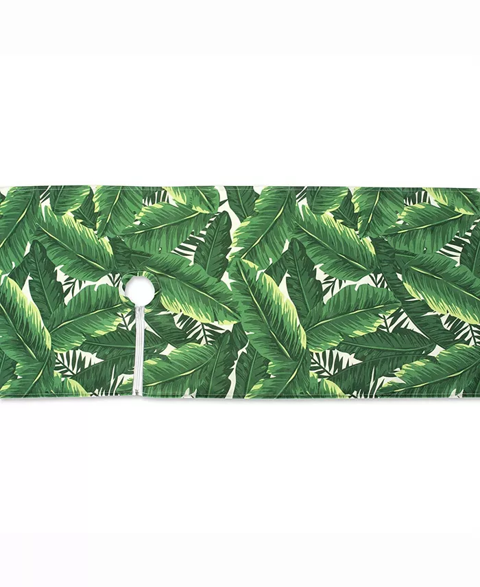 Design Imports Banana Leaf Outdoor Table Runner with Zipper 14 X 108