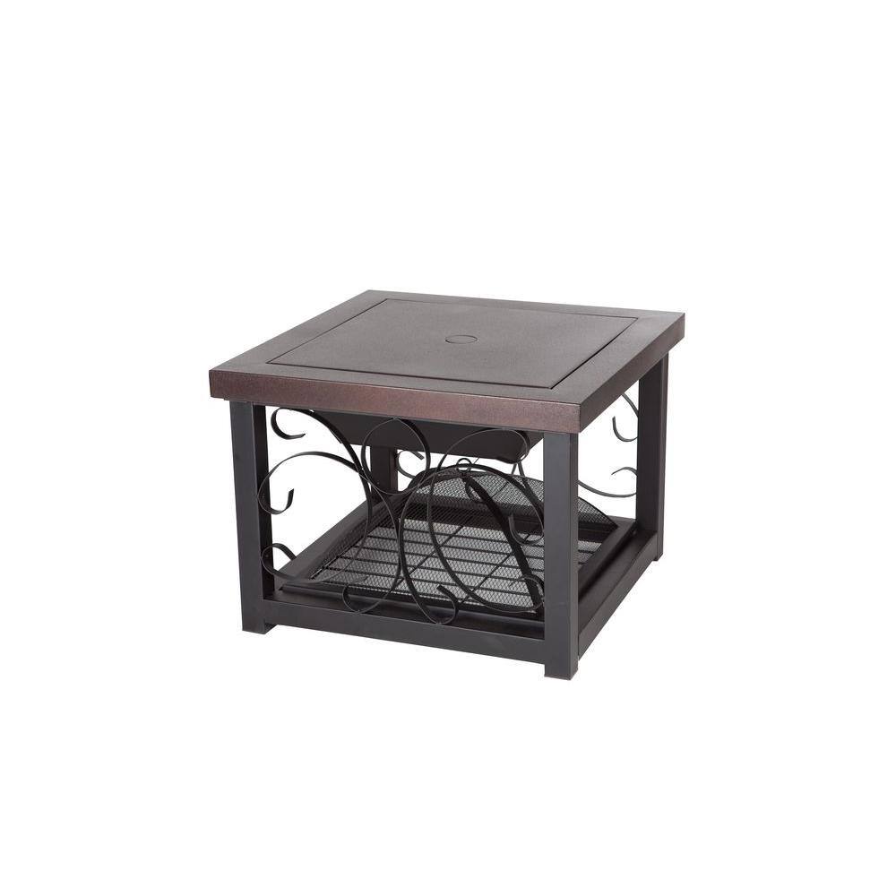 Fire Sense Hammer Tone Bronze Cocktail Table Fire Pit 61331