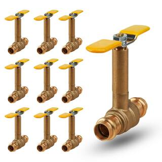 The Plumber's Choice Premium Brass Press Ball Valve with Long Bonnet and T-Handle with 34 in. Press Connections (10-Pack) R752256-10