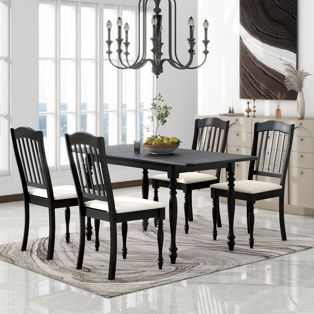 Extendable Dining Table Set with 15\