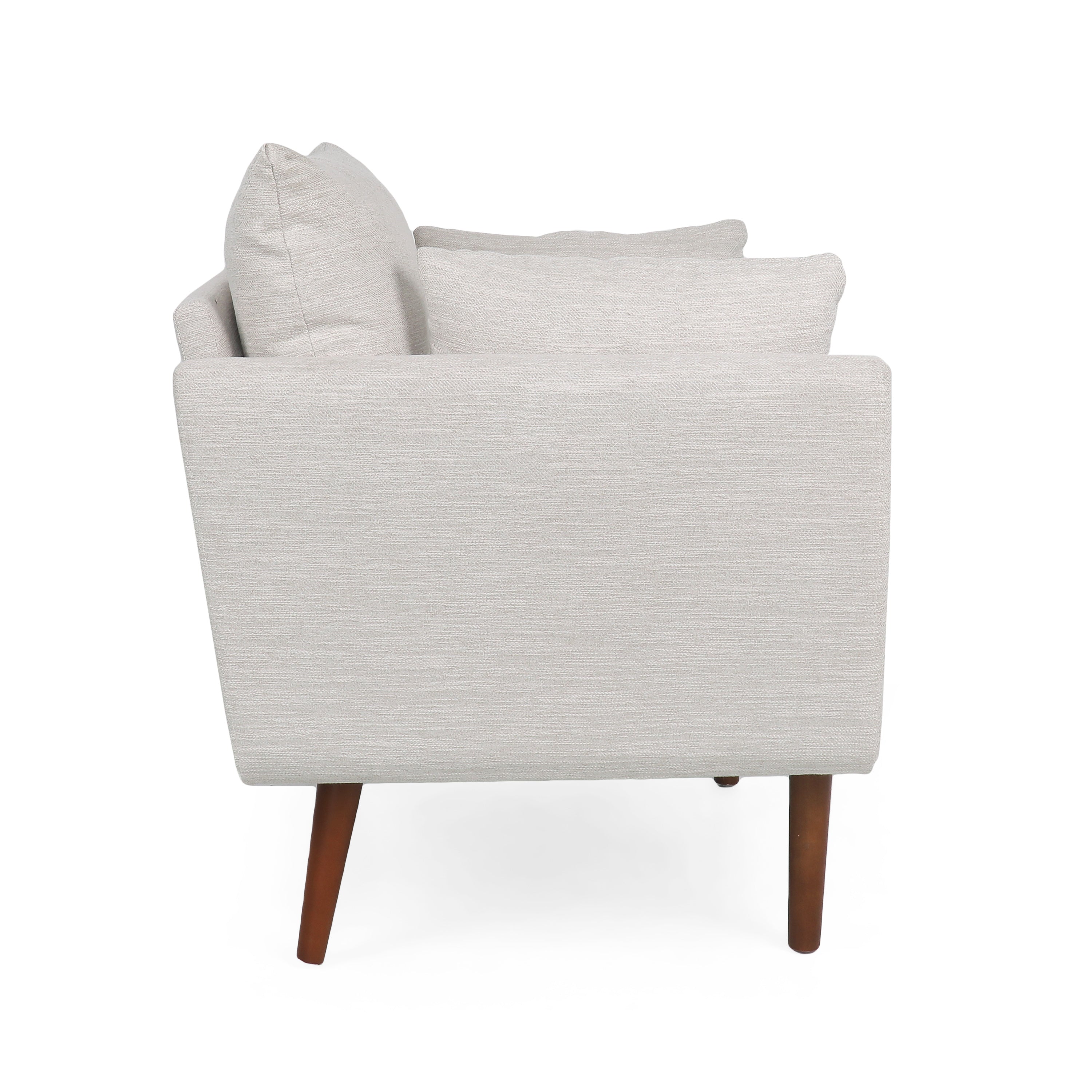 Viewland Contemporary Fabric Upholstered Club Chair with Accent Pillows