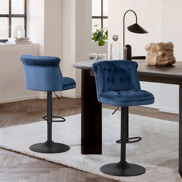 Adjustable Fabric Foam Upholstery Barstool