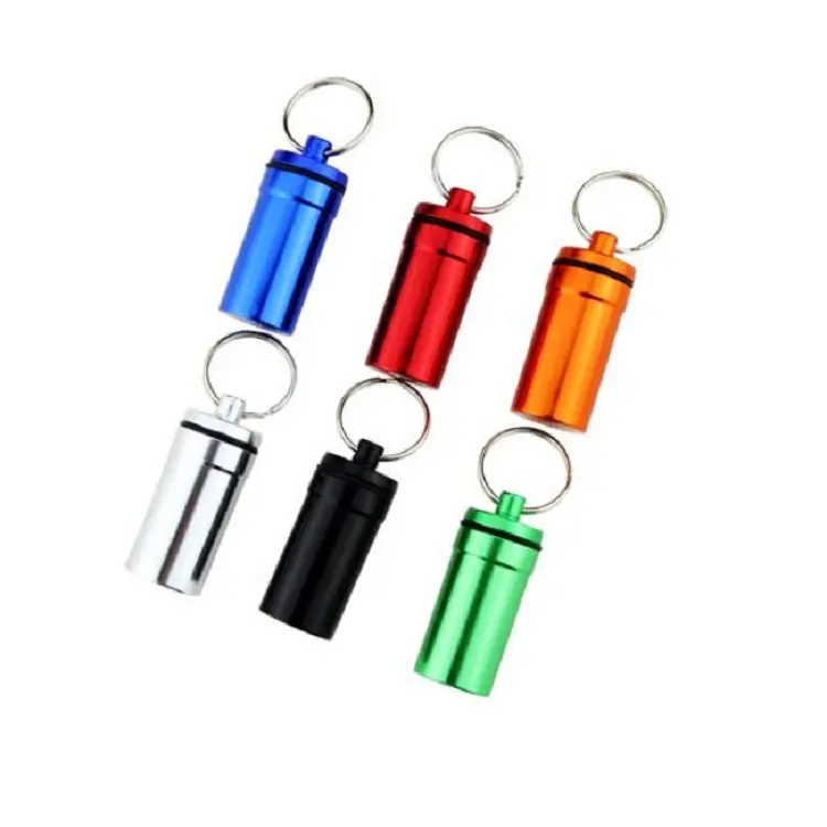 EDC Waterproof Tank Medicine Pill Bottles Mini Portable Outdoor Survival Box for Camping Hiking