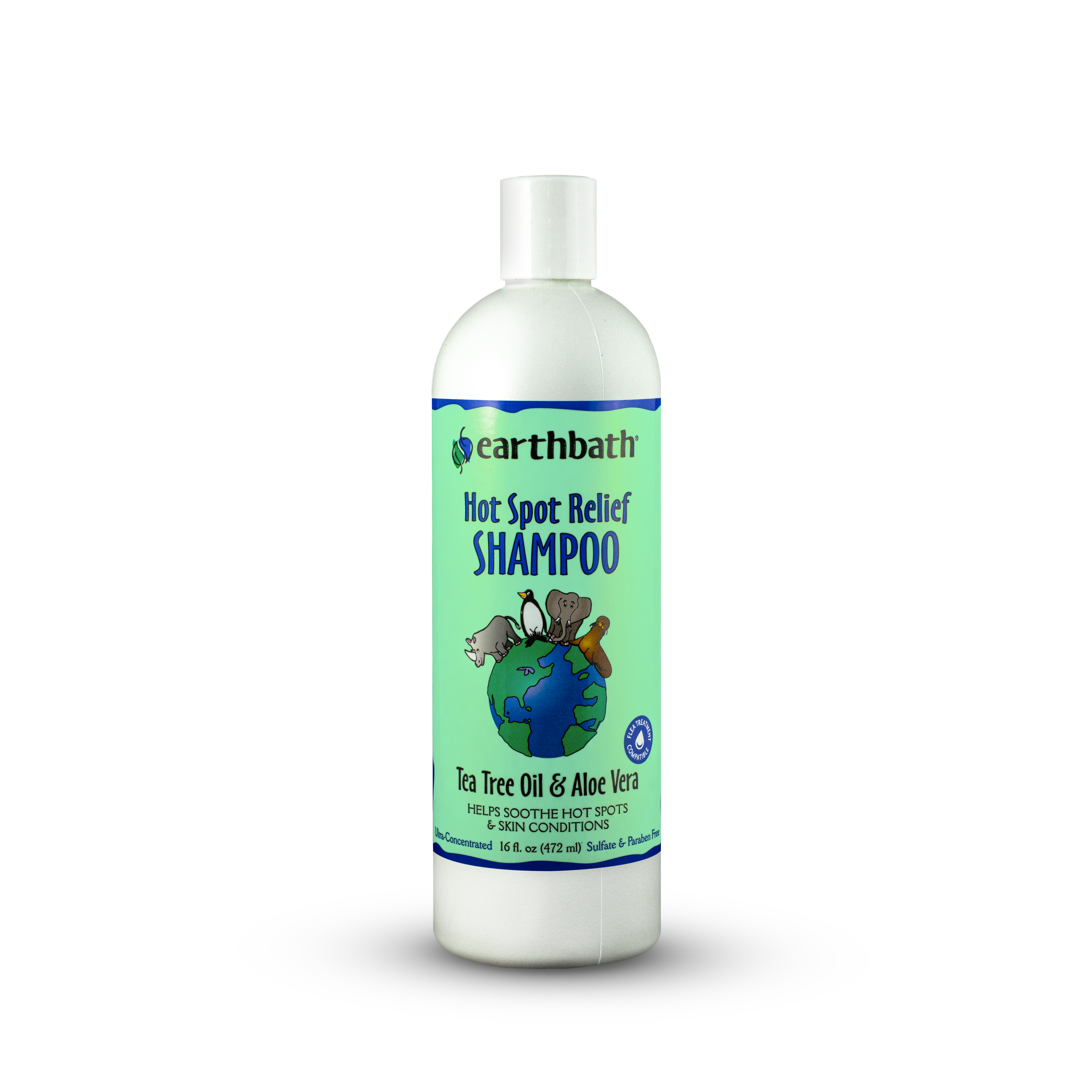 Earthbath Hot Spot Relief Tea Tree and Aloe Shampoo for Dogs and Cats