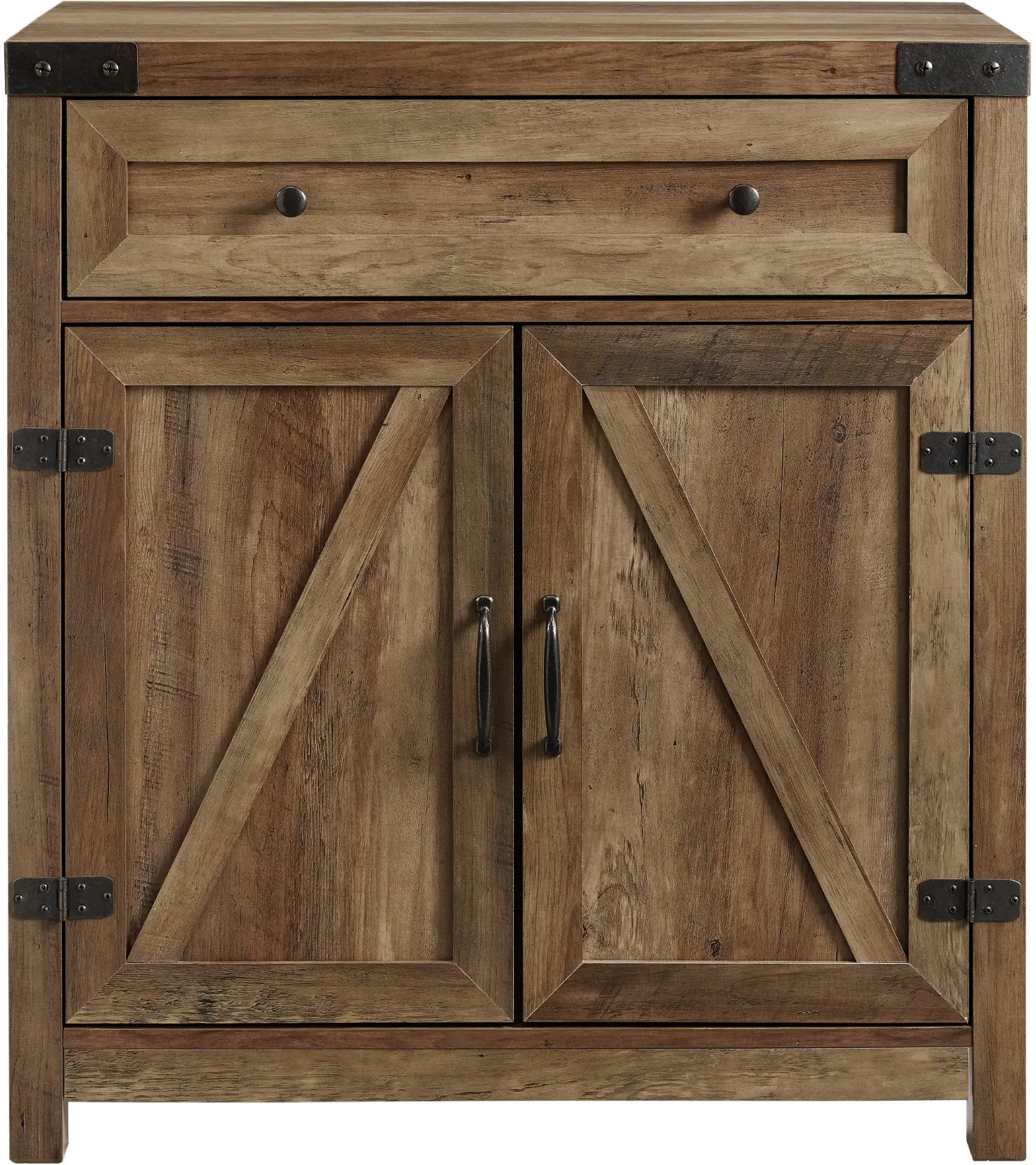 Towne Barnwood Farmhouse Accent Cabinet - Walker Edison