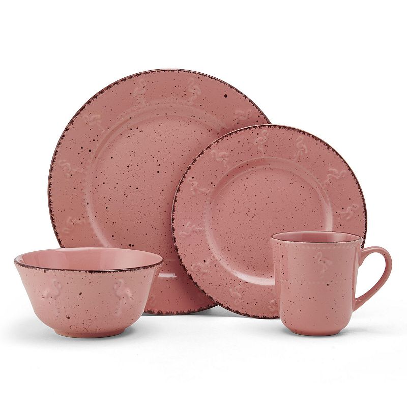 Pfaltzgraff Pink Flamingo 16-pc. Dinnerware Set