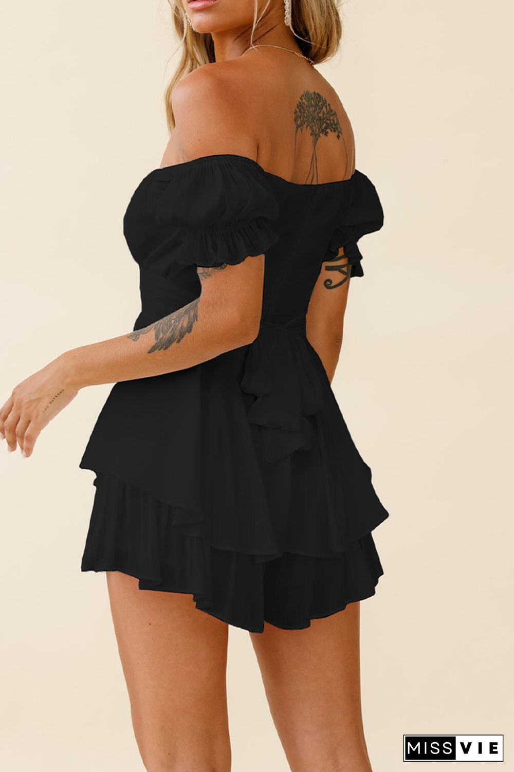 Ruffle Off Shoulder Jumpsuit Wholesale