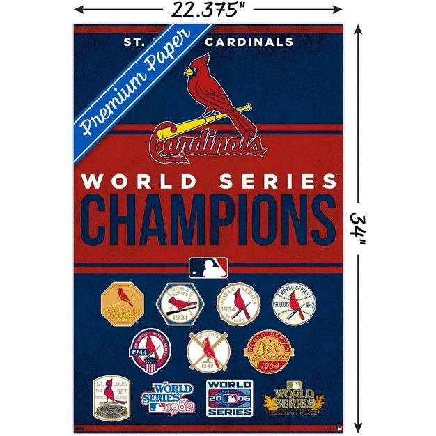 Trends International Mlb St Louis Cardinals Champions 23 Unframed Wall Poster Prints