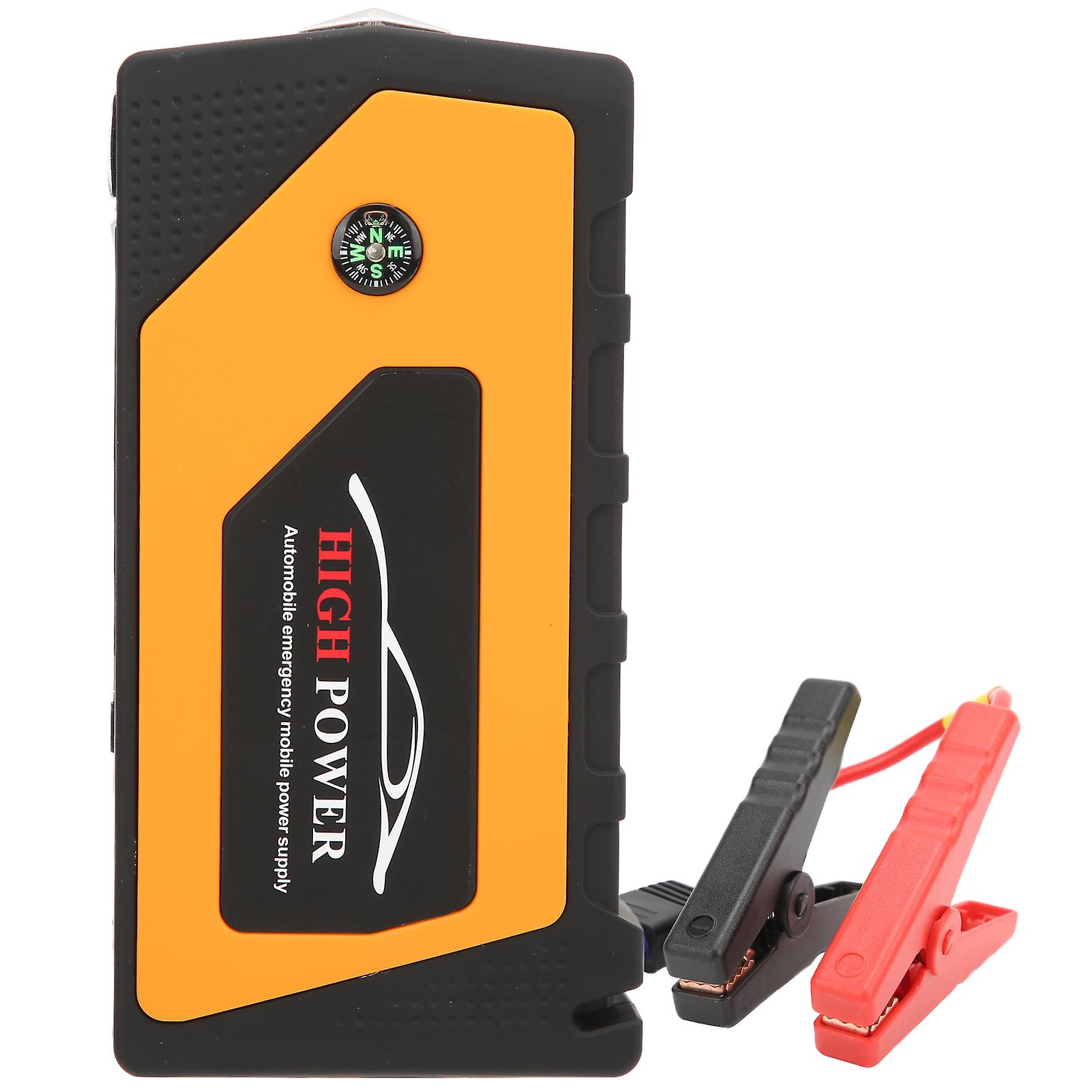 18000mah Car Jump Starter Power Bank Multifunctional 12v 600a With Compass Lighting Flash 4 Usb Output