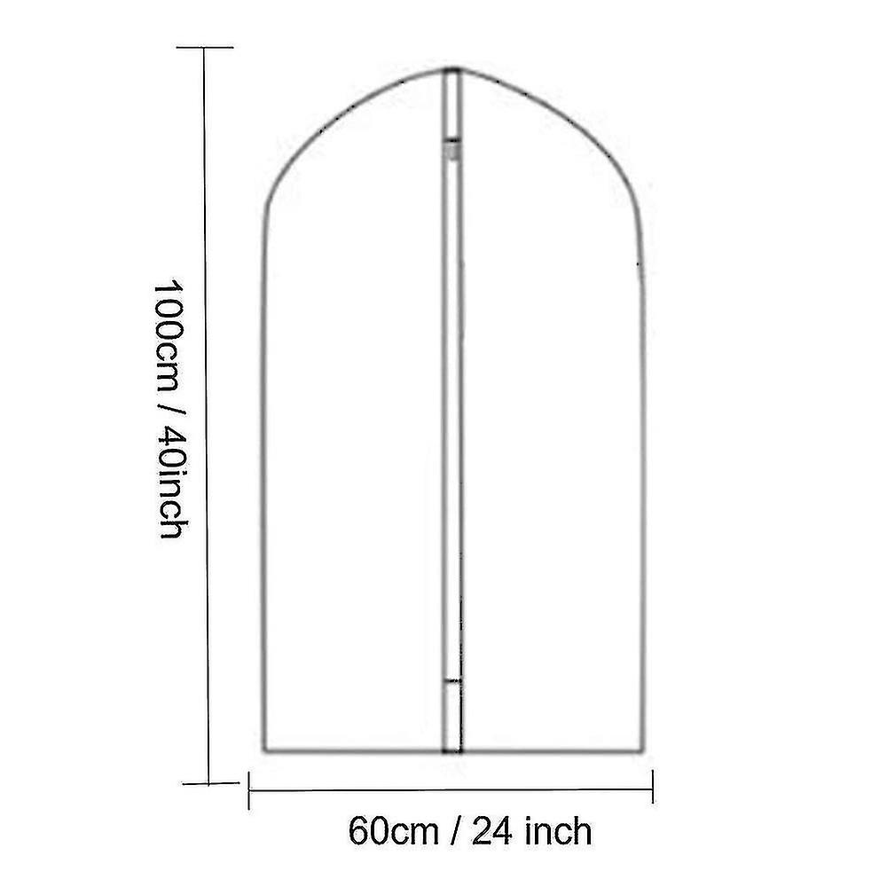 Garment Bag 6 Pieces (60x100cm) Garment Cover Suit Cover - Long Term