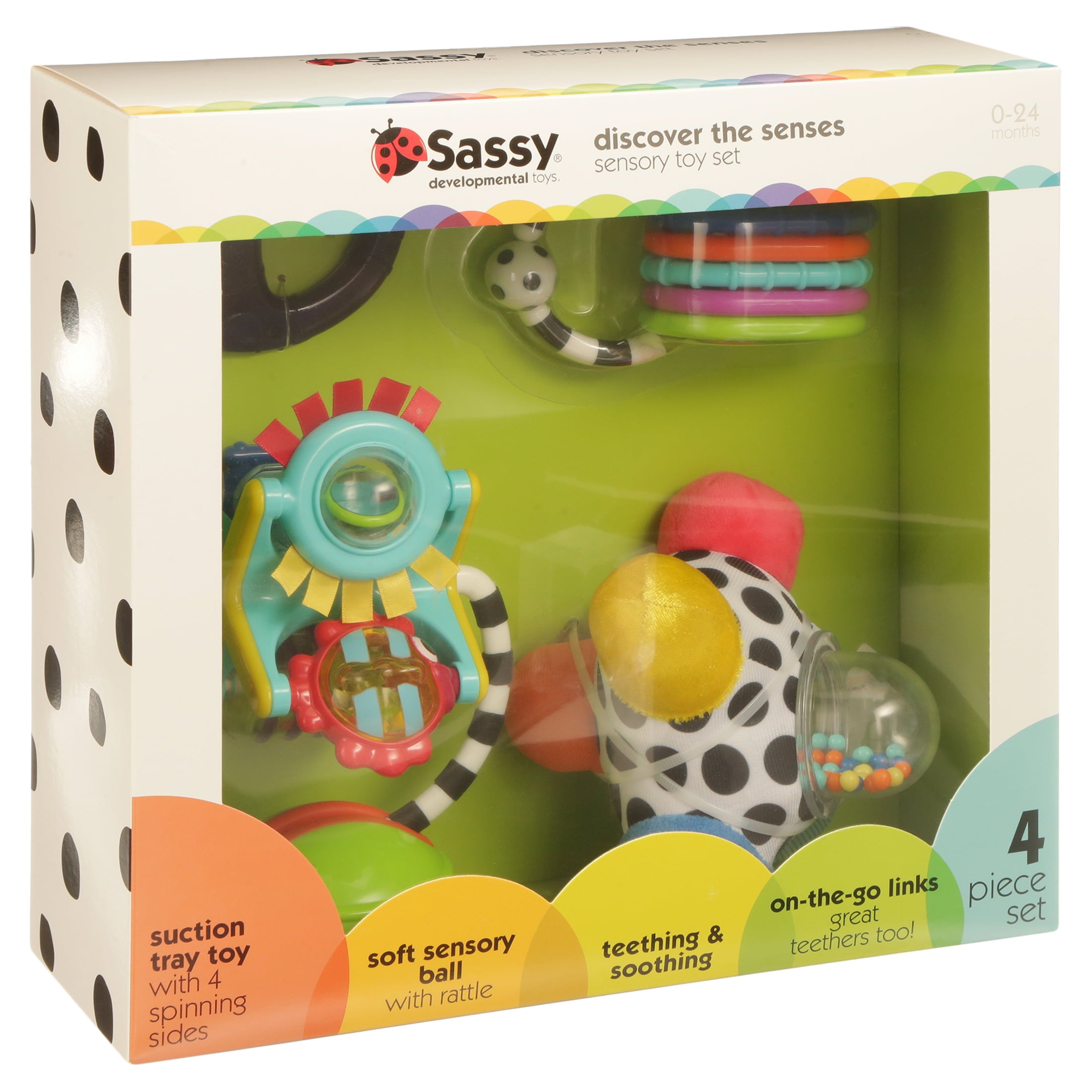 Sassy Discover The Senses Sensory Baby Toy Gift Set - 0+ Months