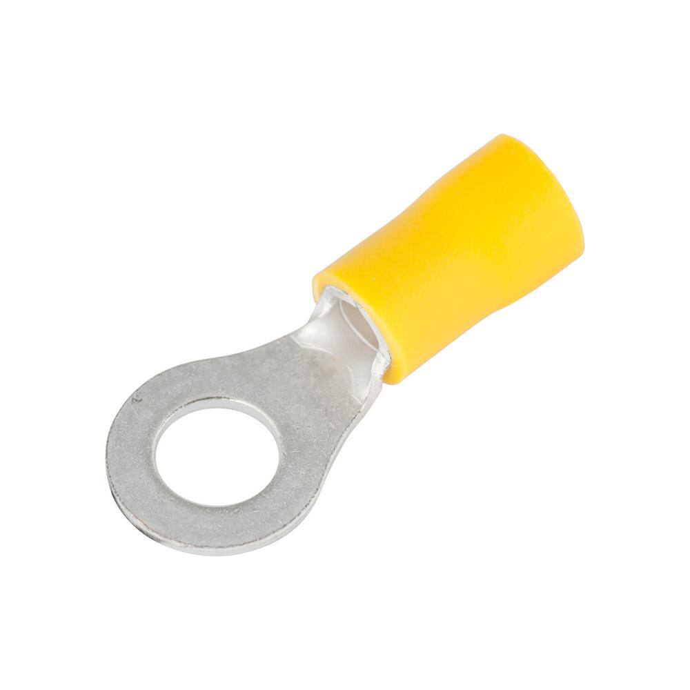 Gardner Bender 12 - 10 AWG #12 - 14 Stud Size Vinyl-Insulated Ring Terminals Yellow (15-Pack) 15-107