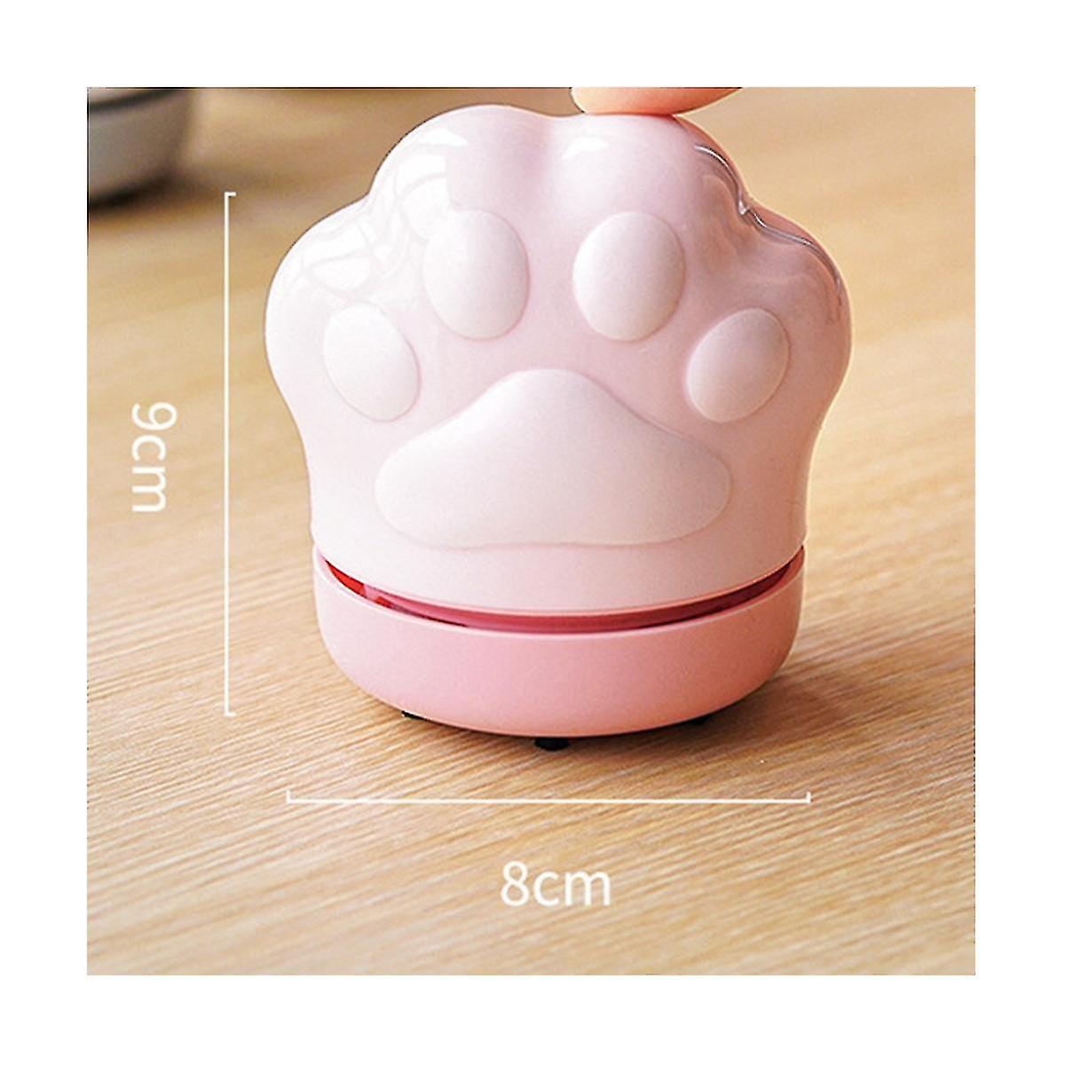 Desktop Vacuum Cleaner Cute Claw Desktop Cleaner Dust Sweeper Energy Saving With Automatic Power Off Function(pink)