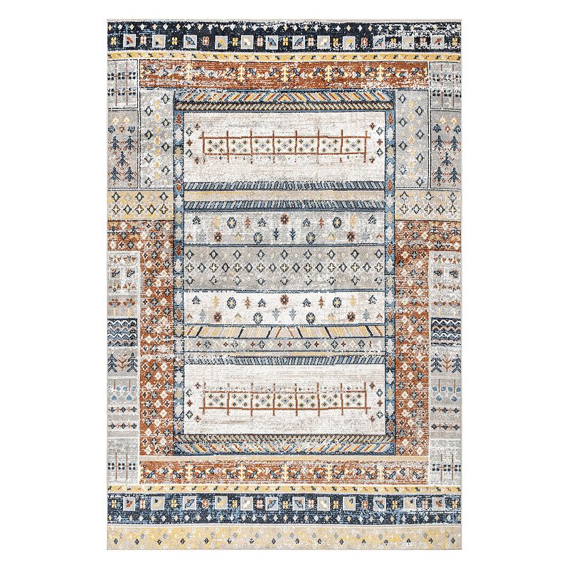 nuLoom Shannon Machine Washable Geometric Tribal Area Rug