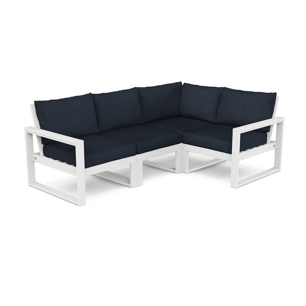 POLYWOOD EDGE 4Piece Modular Deep Seating Set