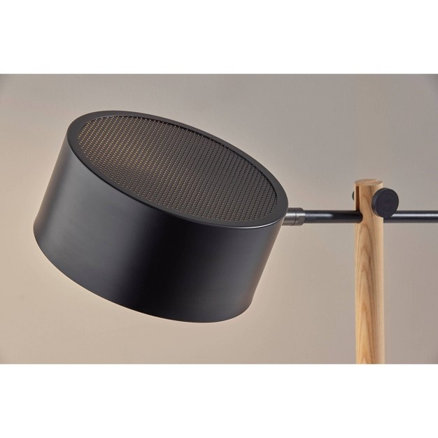 Natural Wood Dylan Desk Lamp Black Adesso