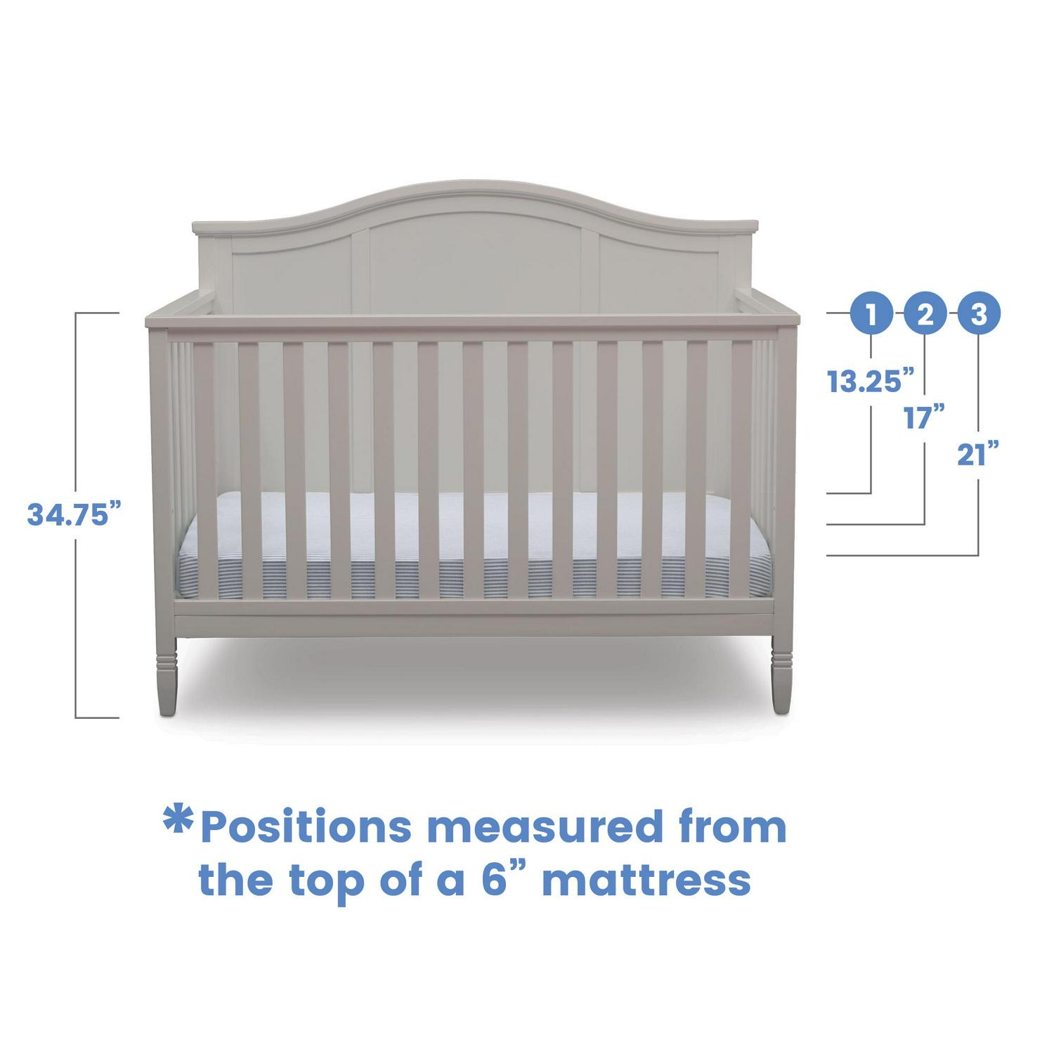 Delta Children Madrid 5in1 Baby Crib Grey  Crowdfused