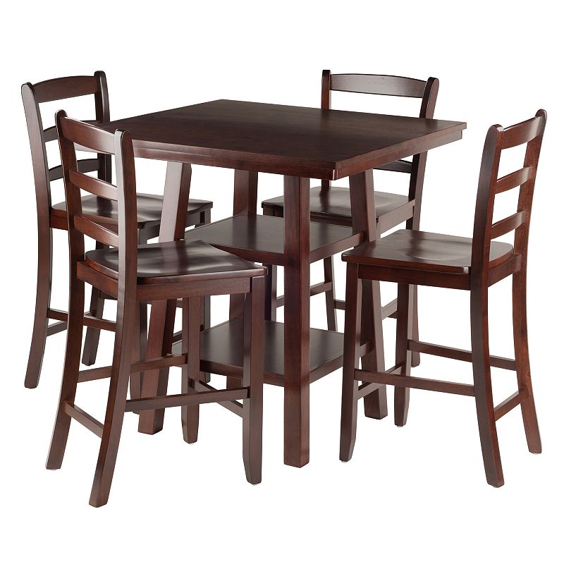 Winsome Orlando High Table and Chair 5-piece Set