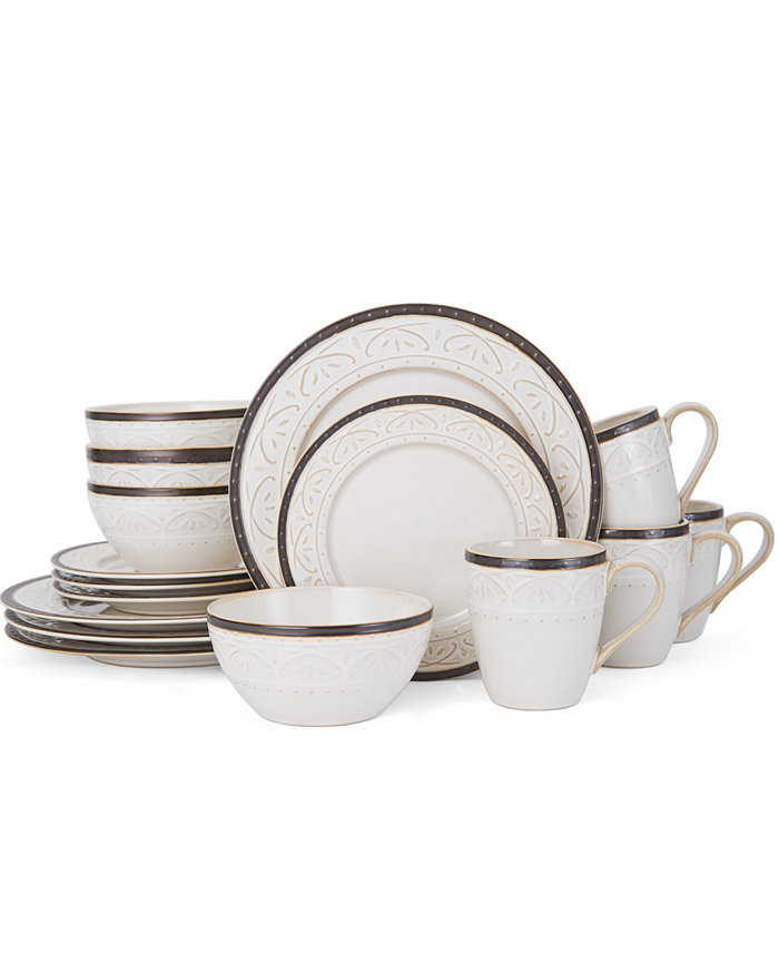 Pfaltzgraff 16-Pc. Promenade Scroll Dinnerware Set