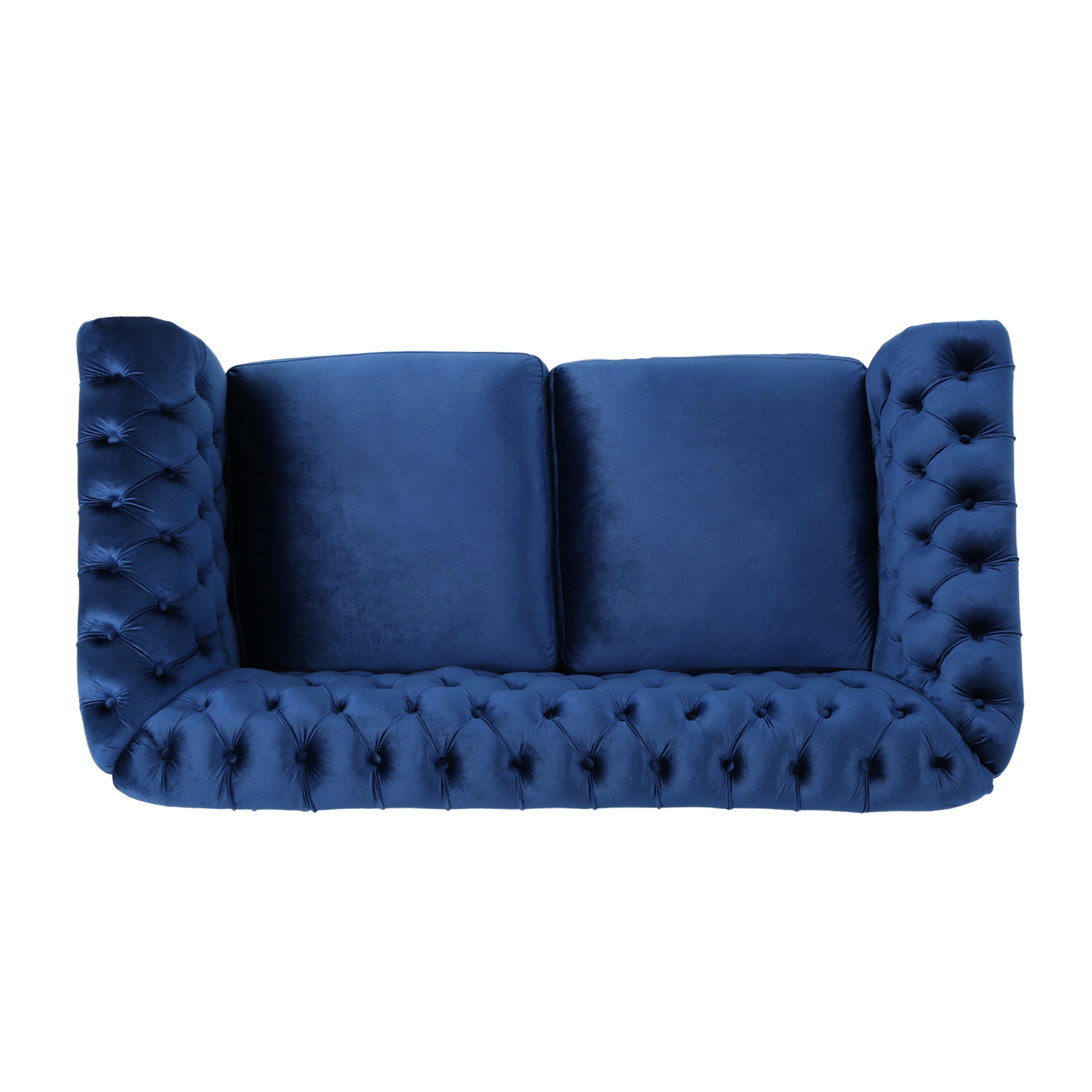 Kyle Traditional Chesterfield Velvet Loveseat Sofa