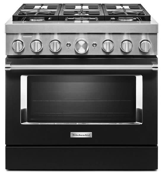 KitchenAid KFDC506JBK 363939 Smart CommercialStyle Dual Fuel Range with