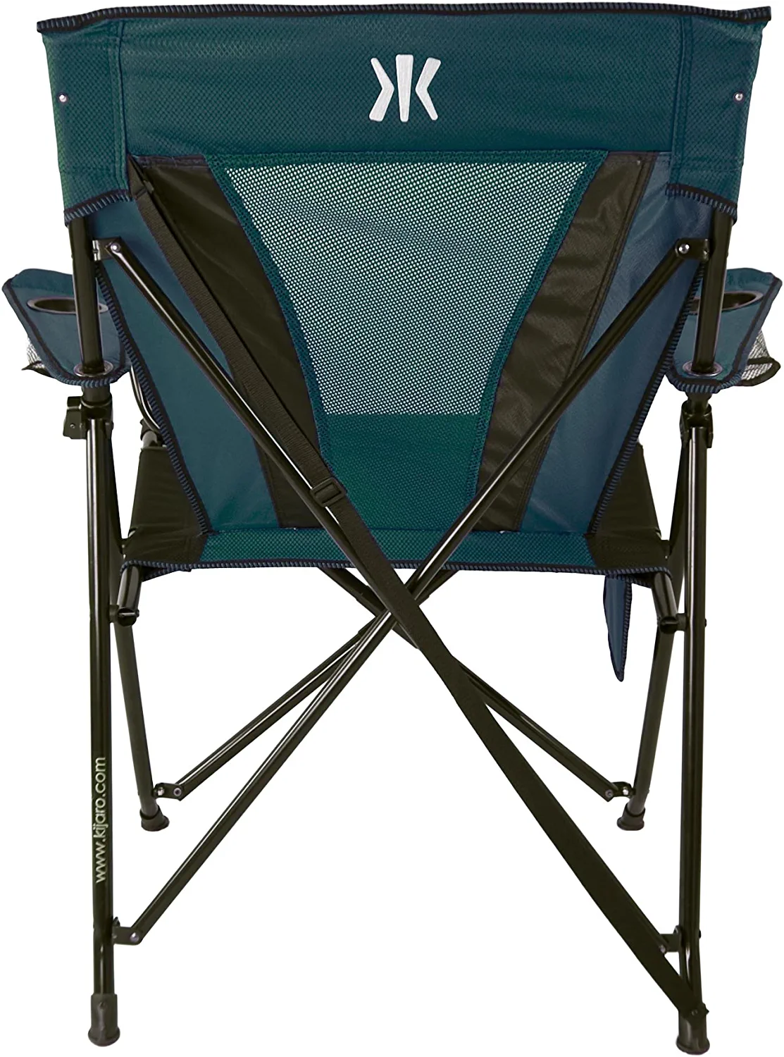 Kijaro XXL Dual Lock Portable Camping Chair - Supports Up To 400lbs - Enjoy the Outdoors in a Versatile Folding Chair， Sports Chair， Outdoor Chair and Lawn Chair (Cayman Blue Iguana)