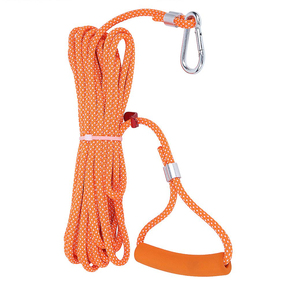 32.8ft Punchfree Rope Windproof Nonslip Clothes Quilt Hanging Drying Lanyard Cord For Tent Camping(10m Orange)