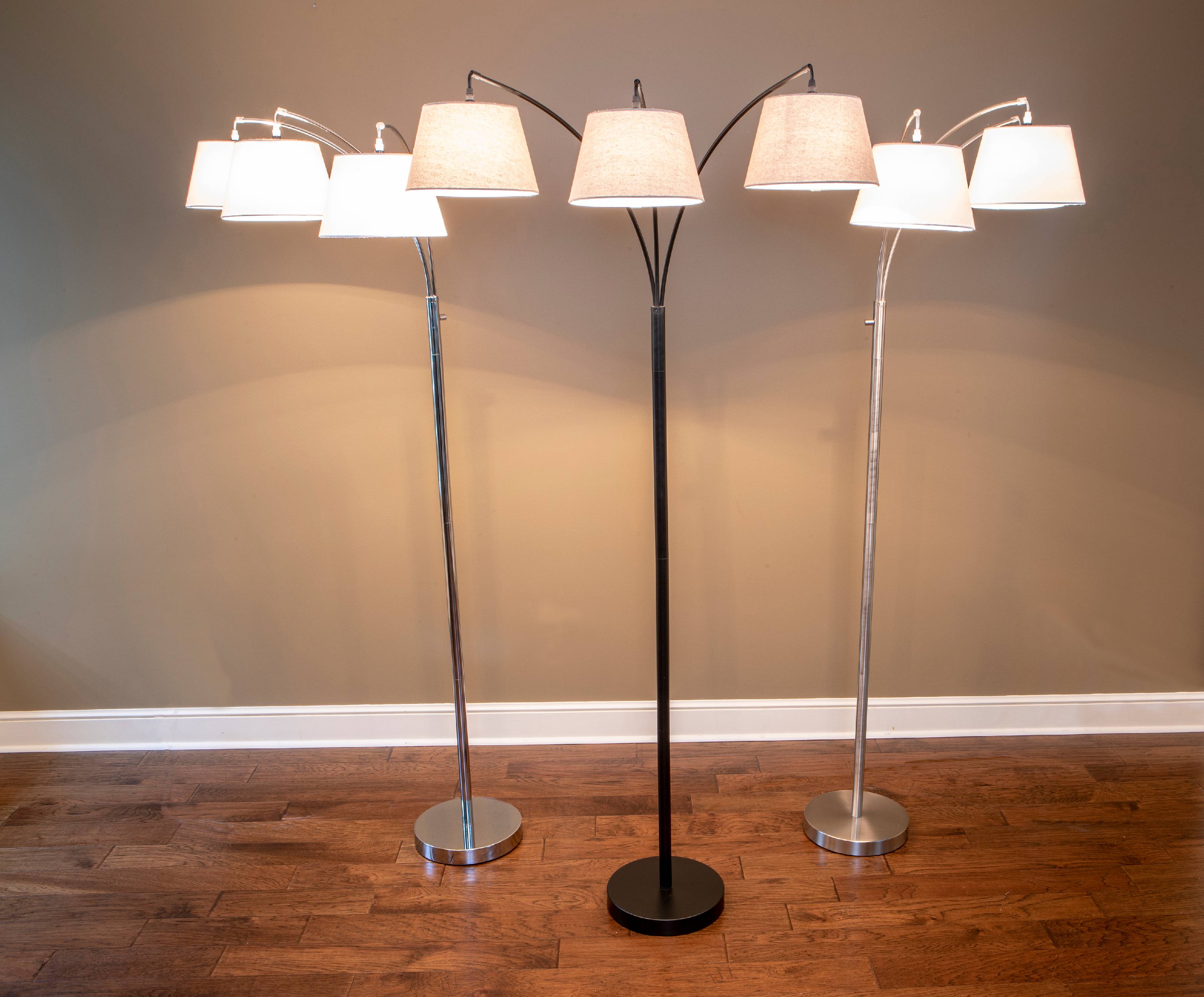 Ashbury 3 Arm Shaded Floor Lamp