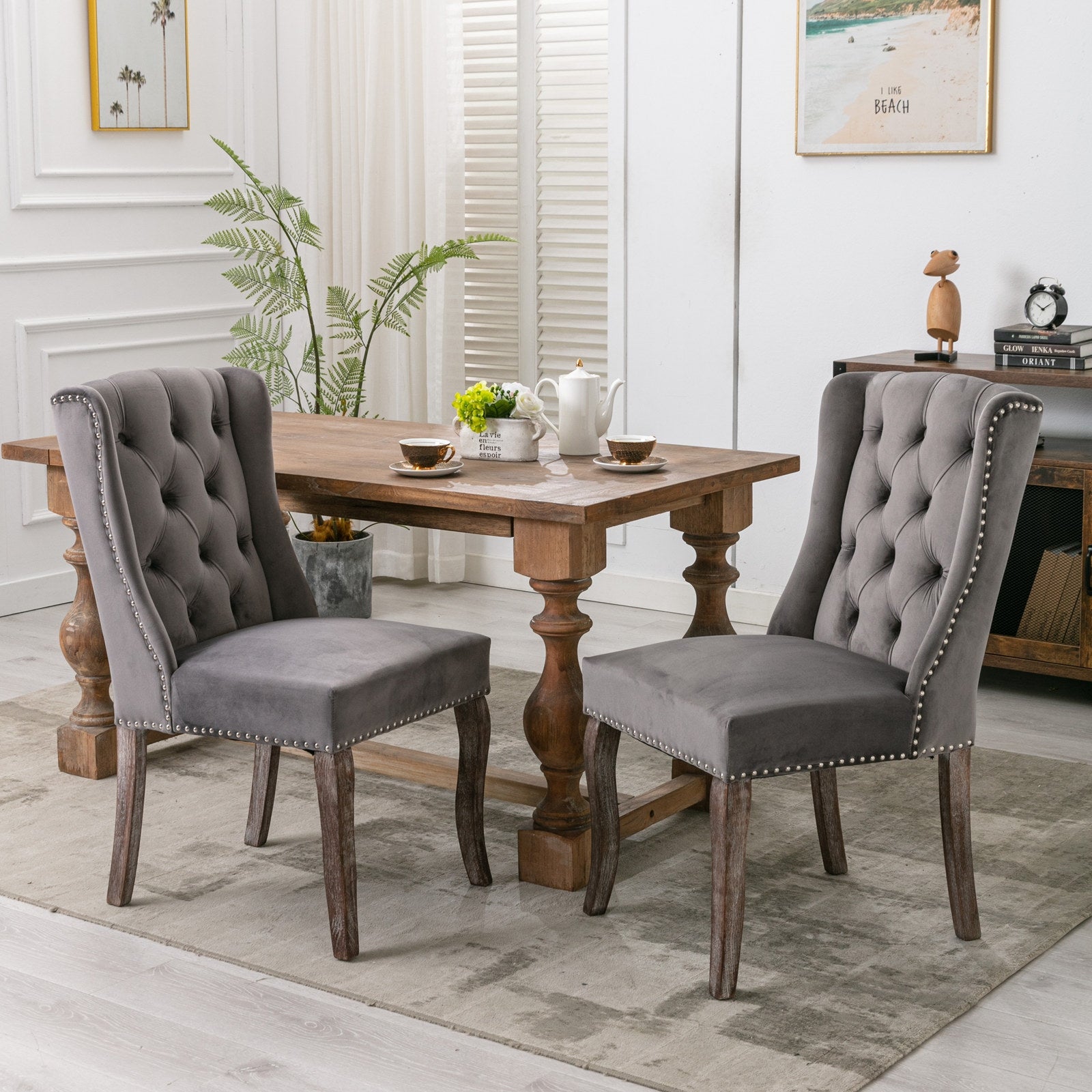 Wingback Dining Chair Set of 2