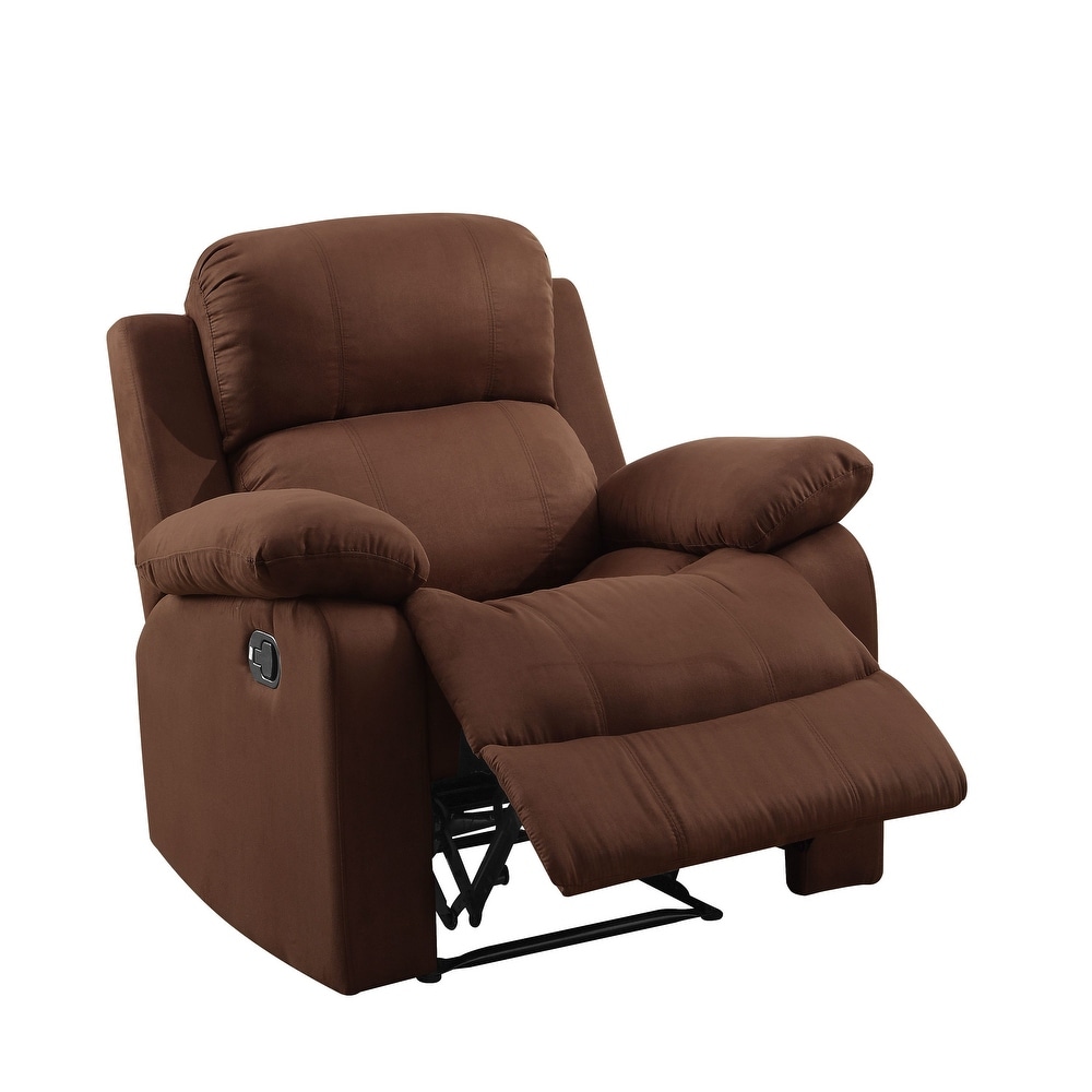 Recliner with Motion Reclining Mechanism and Pillow Top  External Latch Handle for Family Living Room Etc