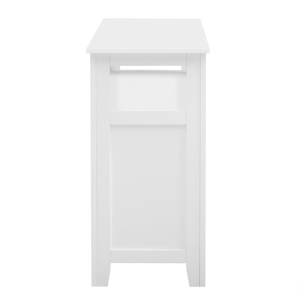 Multifunctional Console Table with Large Storage Capacity Cabinet， Sofa Table for Entryway with 2 Doors and 6 Storage Grids