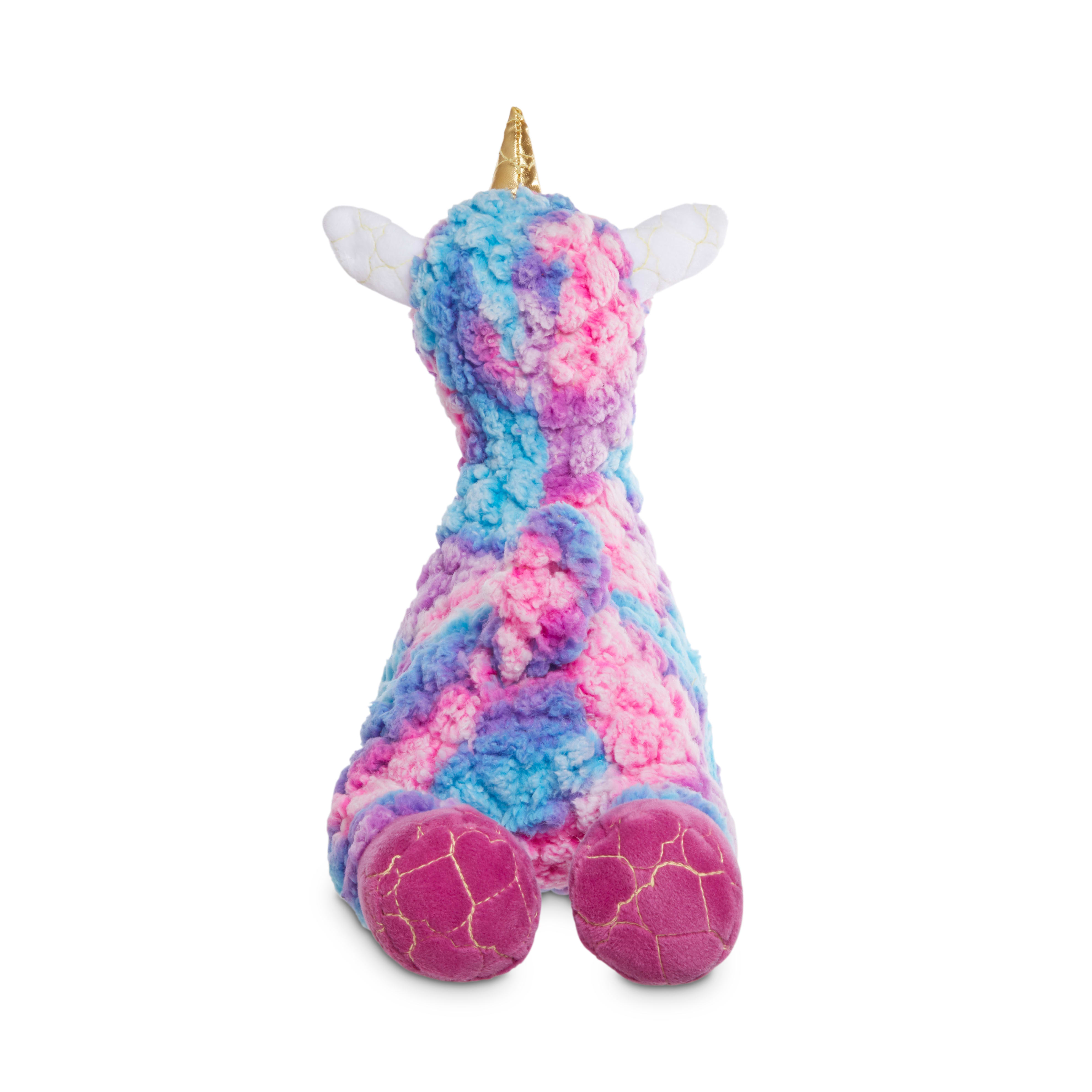 Leaps  Bounds Ruffest  Tuffest Llama-corn Tough Plush Dog Toy with Kevlar Stitching， Large