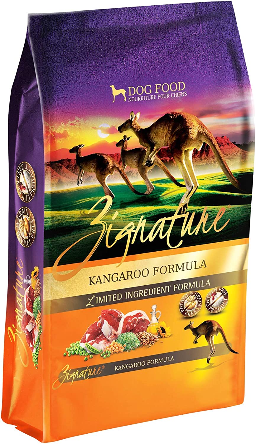 Zignature Kangaroo Limited Ingredient Formula With Probiotics Dry Dog Food 12.5lb