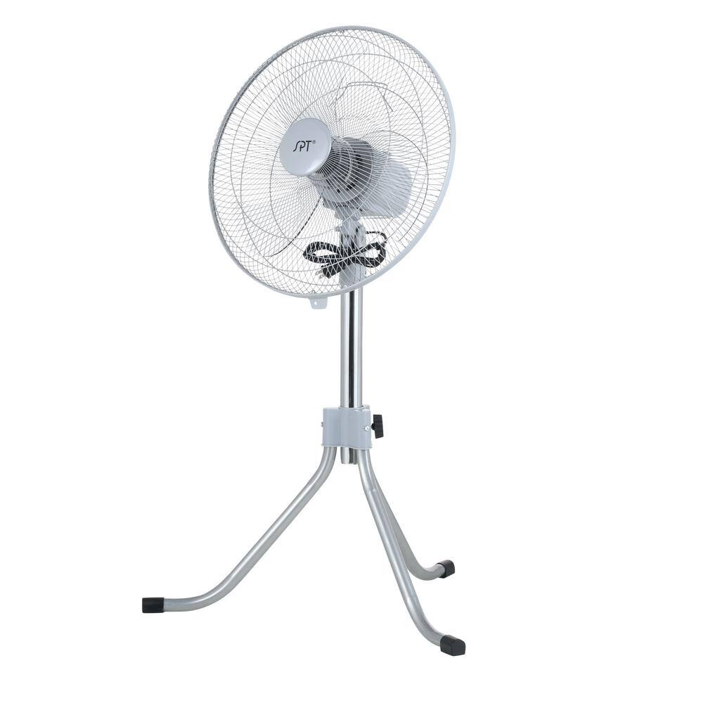 SPT Adjustable-Height 36 in. Oscillating Pedestal Fan with Heavy Duty SF-1816B