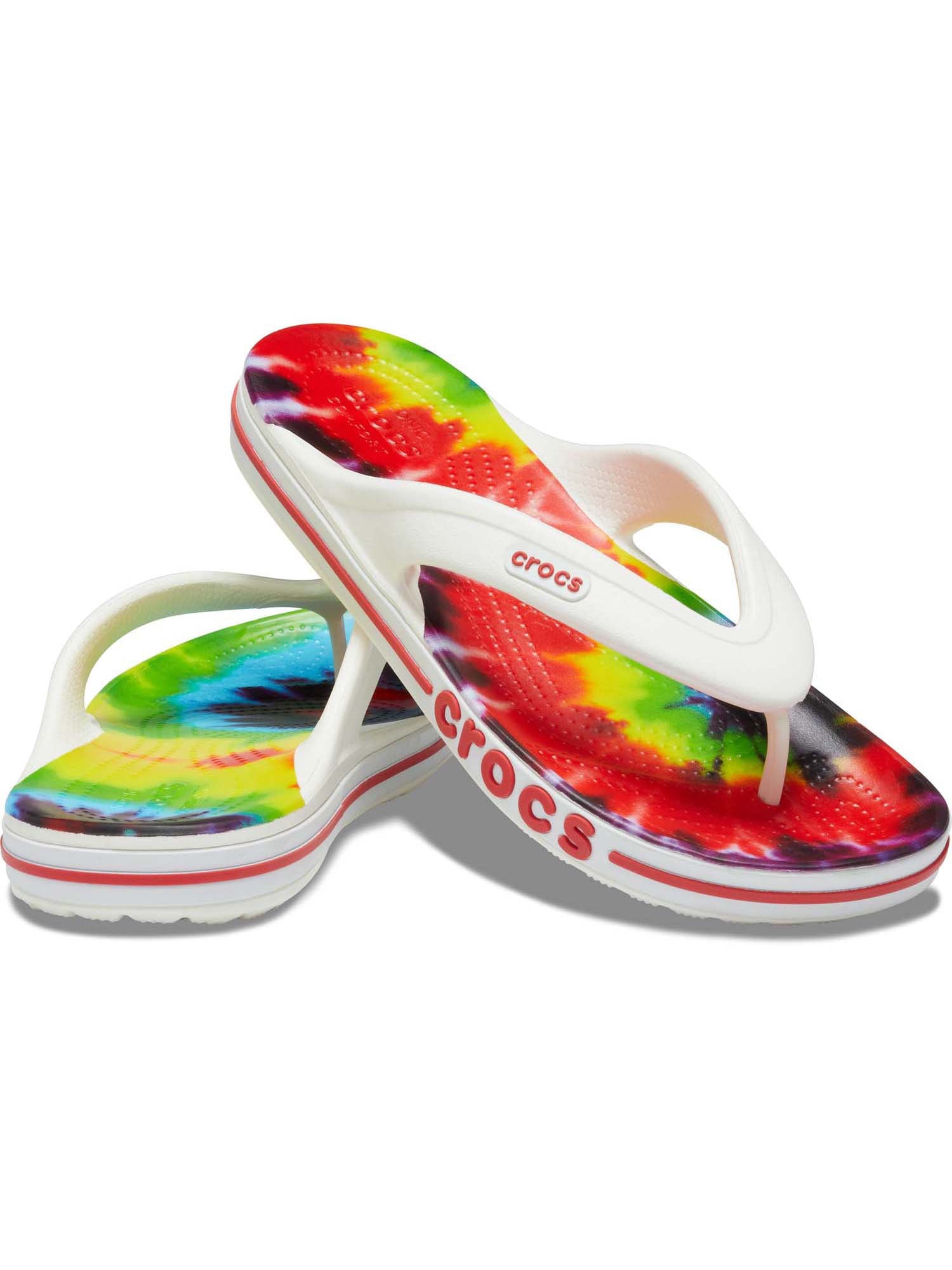 Crocs Unisex Bayaband Tie Dye Mania Flip Thong Sandal