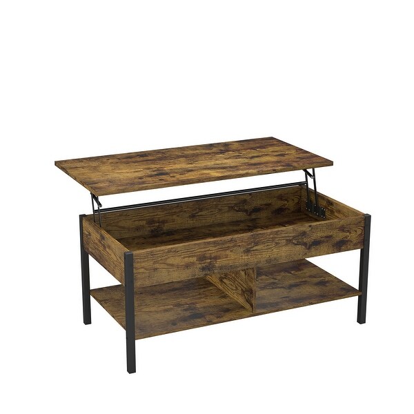 Living Room Lift Top Coffee Table with Hidden Storage - 2 Colors