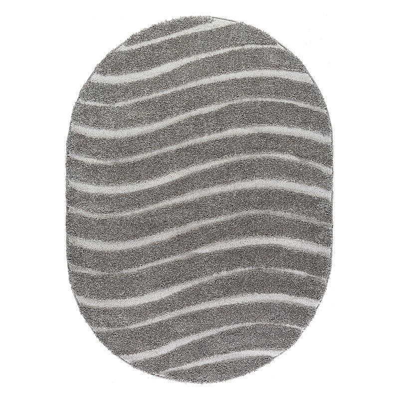 KHL Rugs Waveland Contemporary Striped Shag Rug