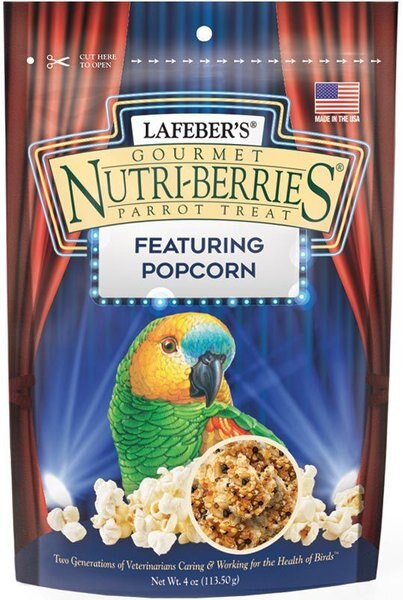 Lafeber Popcorn Nutri-Berries Parrot Bird Treat