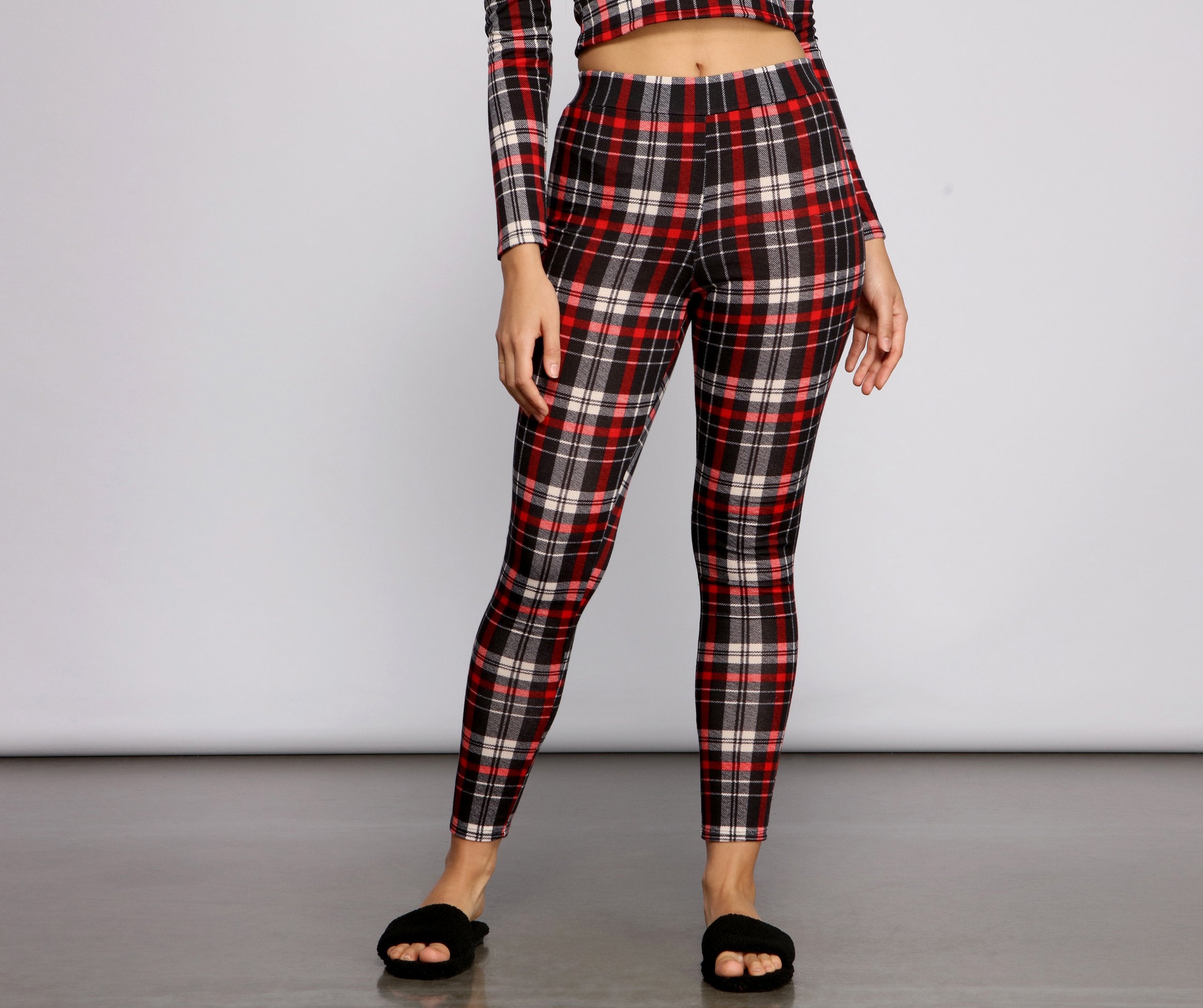 Classic Plaid Pajama Leggings