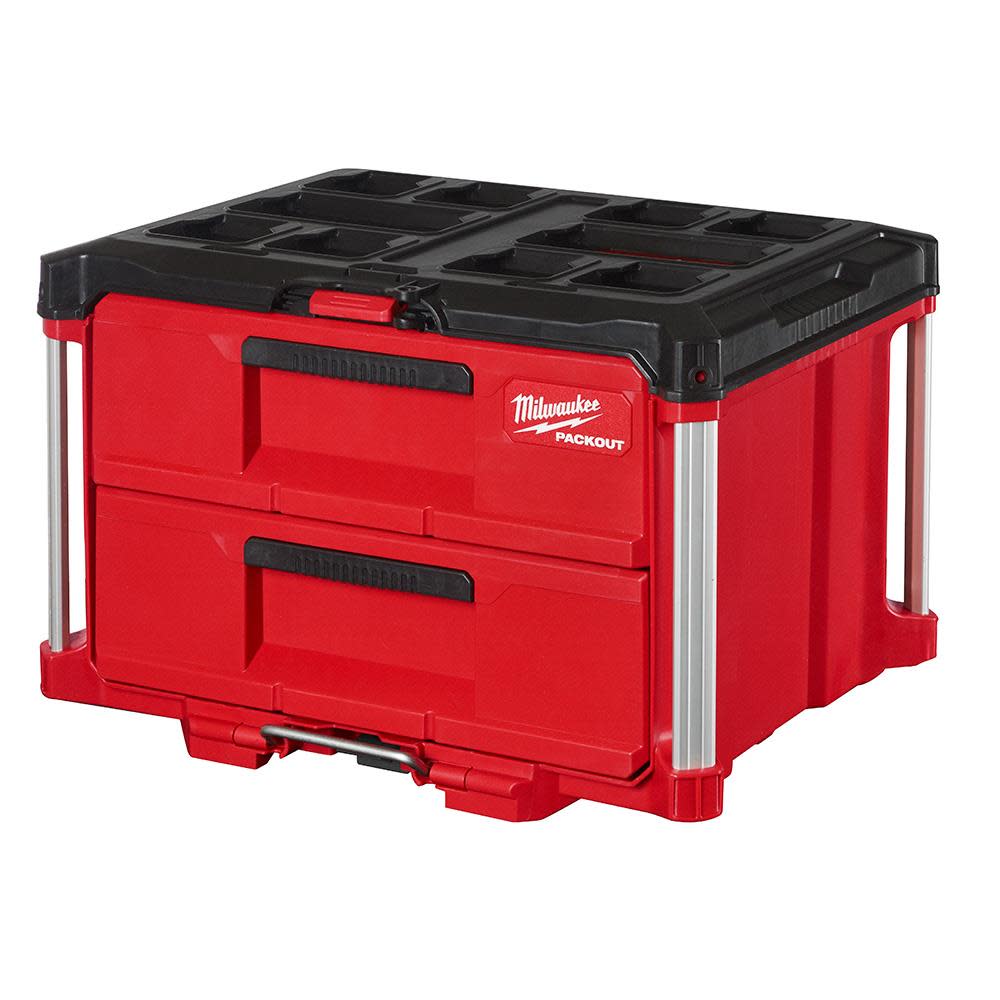 Milwaukee PACKOUT XL Tool Box 2 Drawer Tool Box Dolly Bundle