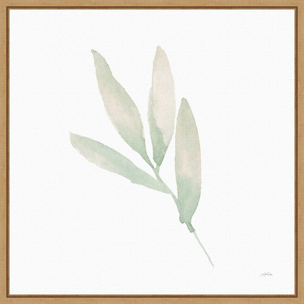 X 16 quot Sage Leaves Iii By Katrina Pete Framed Wall Canvas Amanti Art