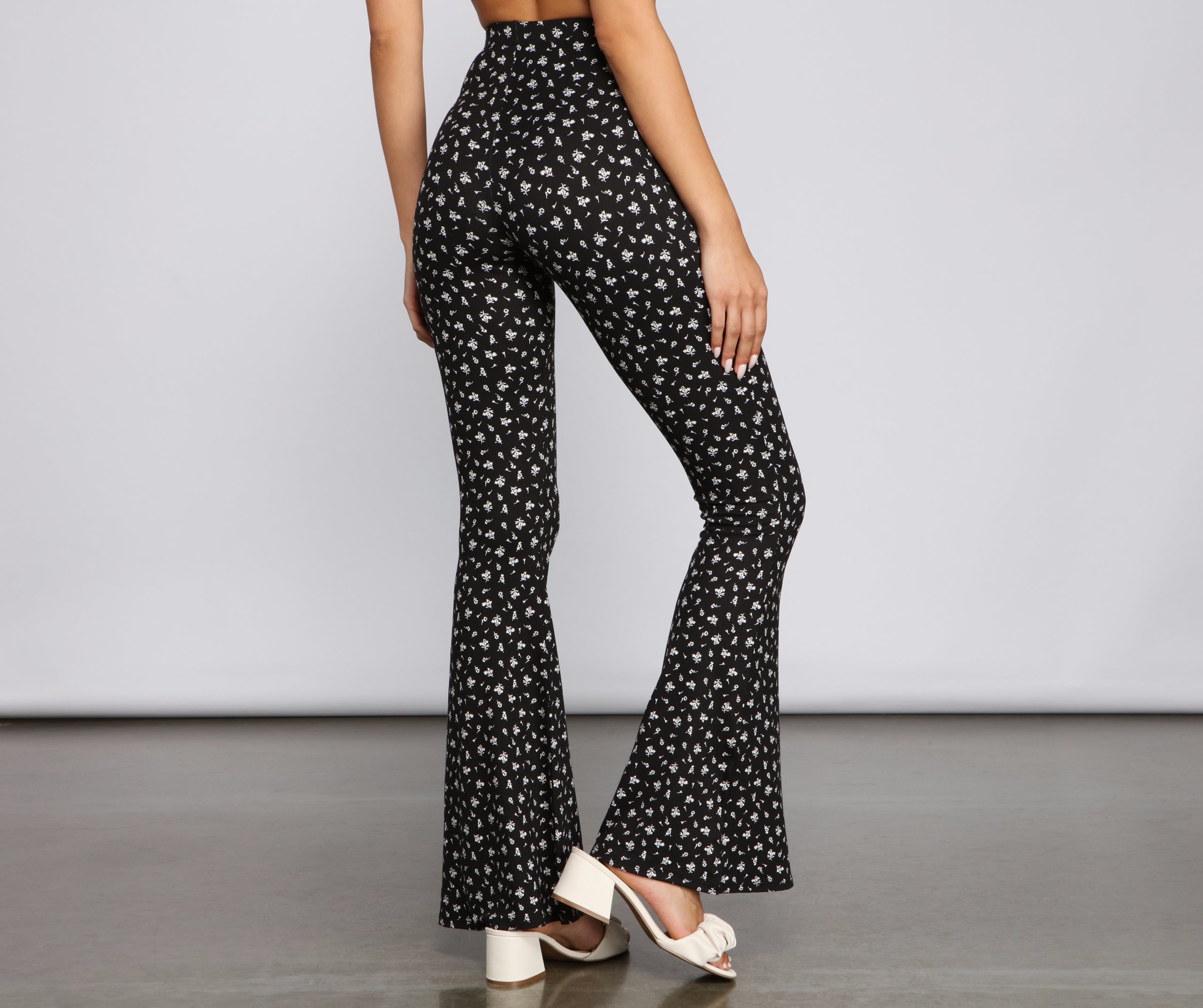 Fab And Fresh Floral Flared Pants