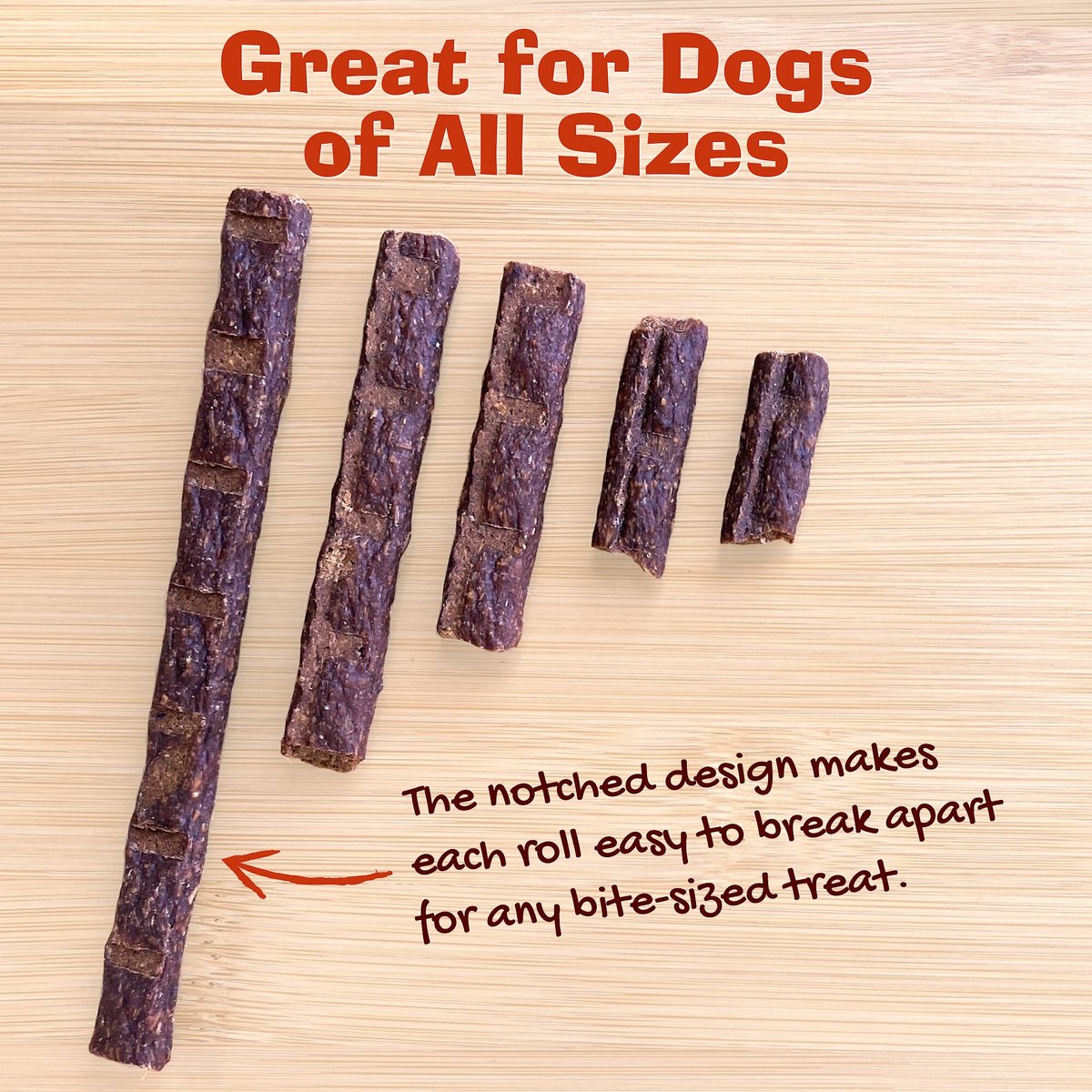 Riley's Organic Jerky Rolls Turkey and Sweet Potato Dog Treats， 5-oz pouch