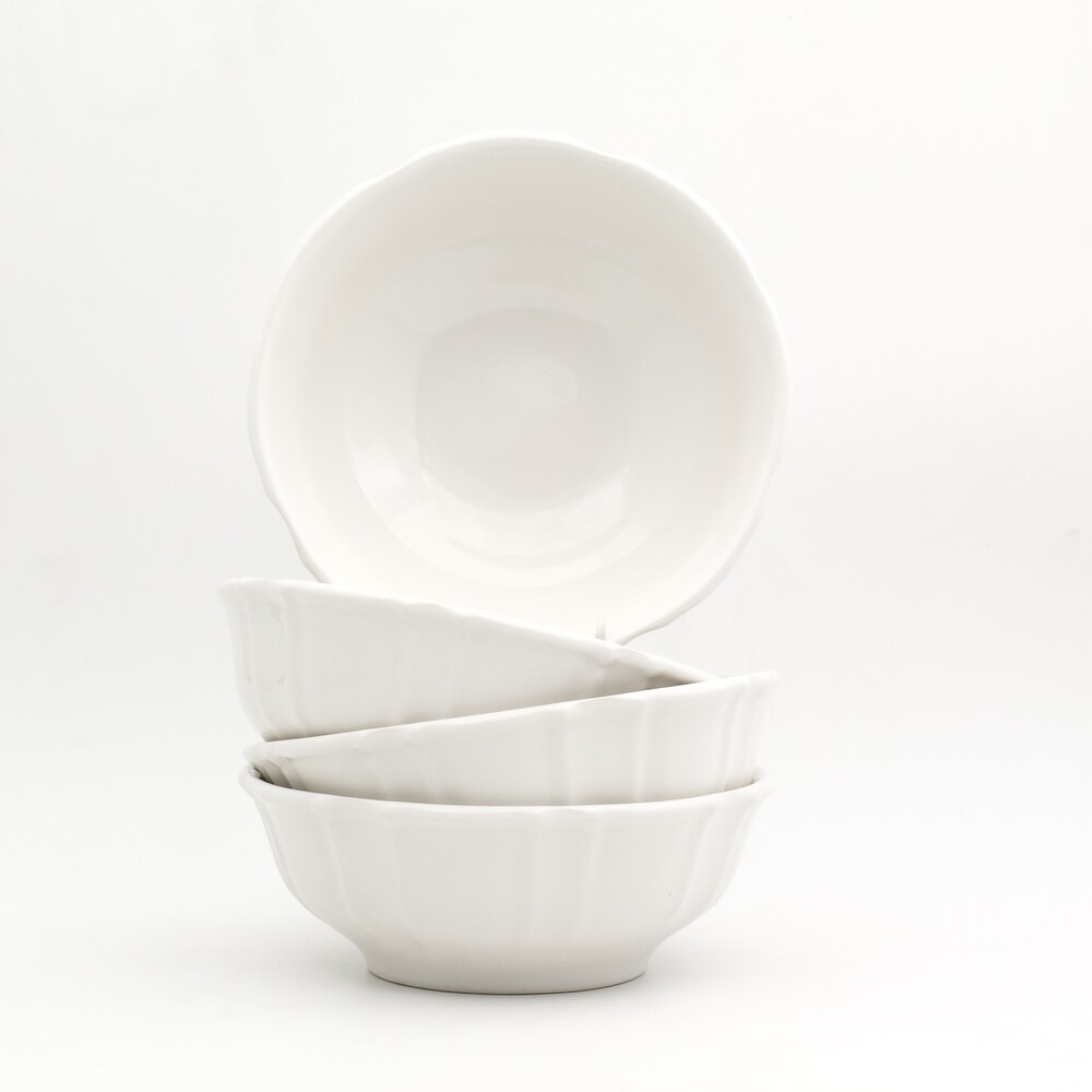 Euro Ceramica Chloe 22 oz Cereal Bowls  Set of 4